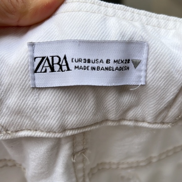 Zara LOW-RISE BAGGY JEANS White Size 34/6 - Picture 14 of 14